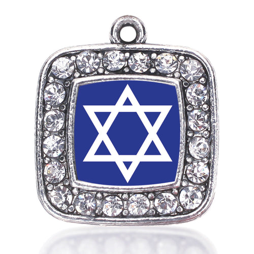 Star of David Square Charm