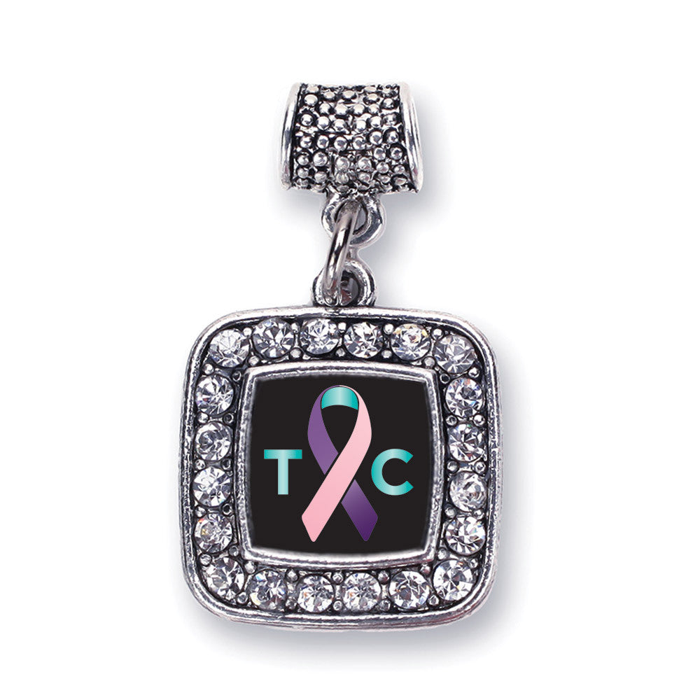 Thyroid Cancer Support Square Charm
