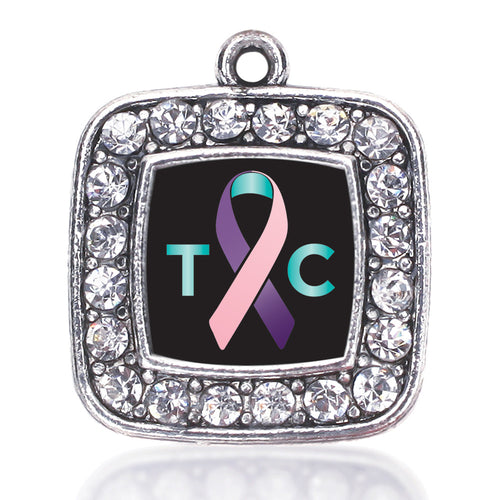 Thyroid Cancer Support Square Charm