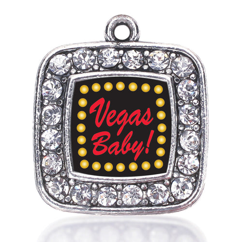 Vegas Baby Square Charm