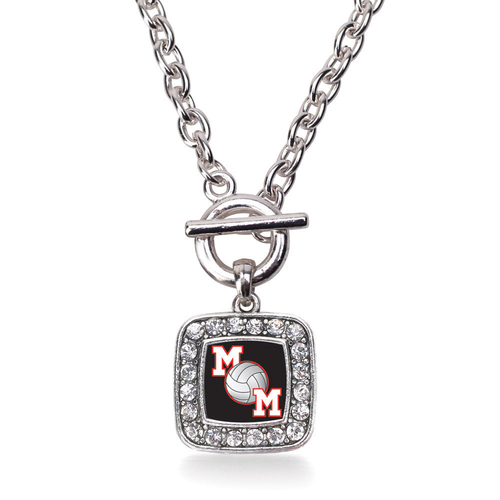Volleyball Mom Square Charm