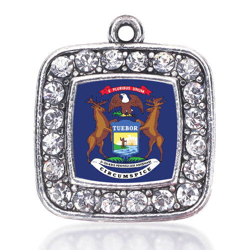Michigan Flag Square Charm