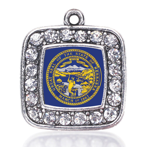 Nebraska Flag Square Charm
