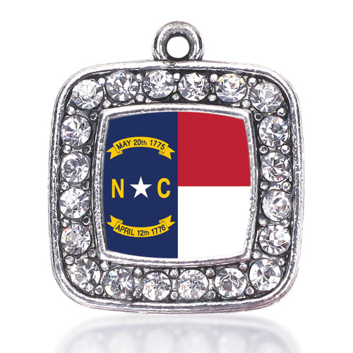 North Carolina Flag Square Charm