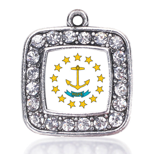 Rhode Island Flag Square Charm