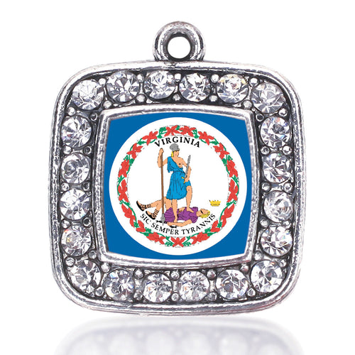 Virginia Flag Square Charm