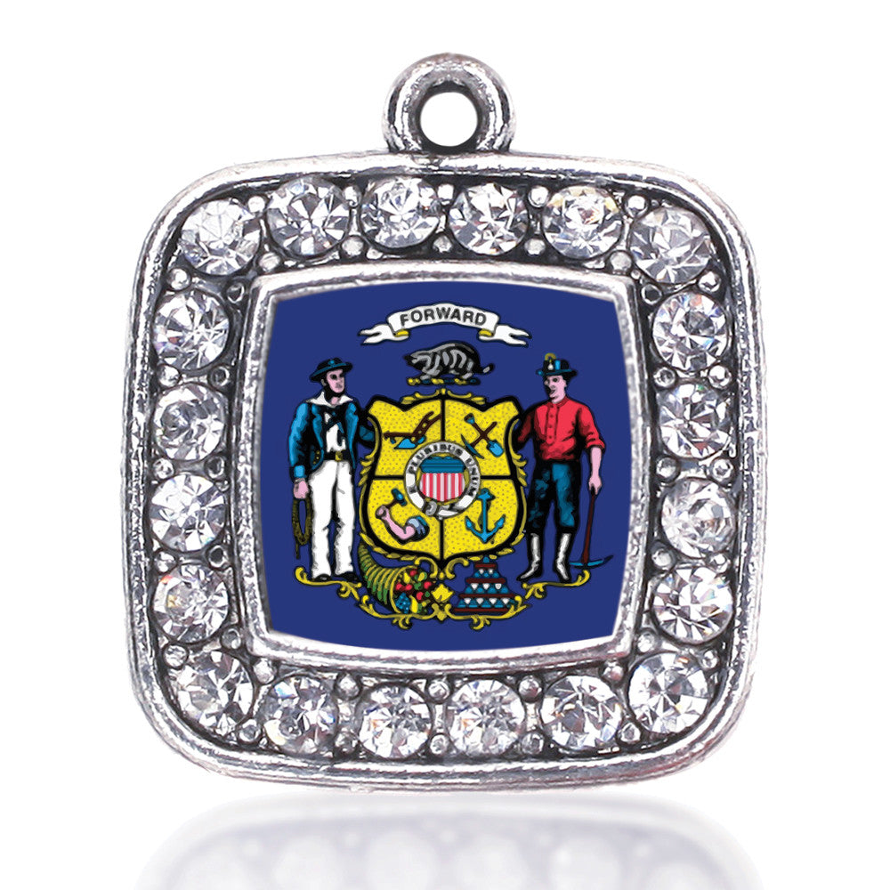 Wisconsin Flag Square Charm
