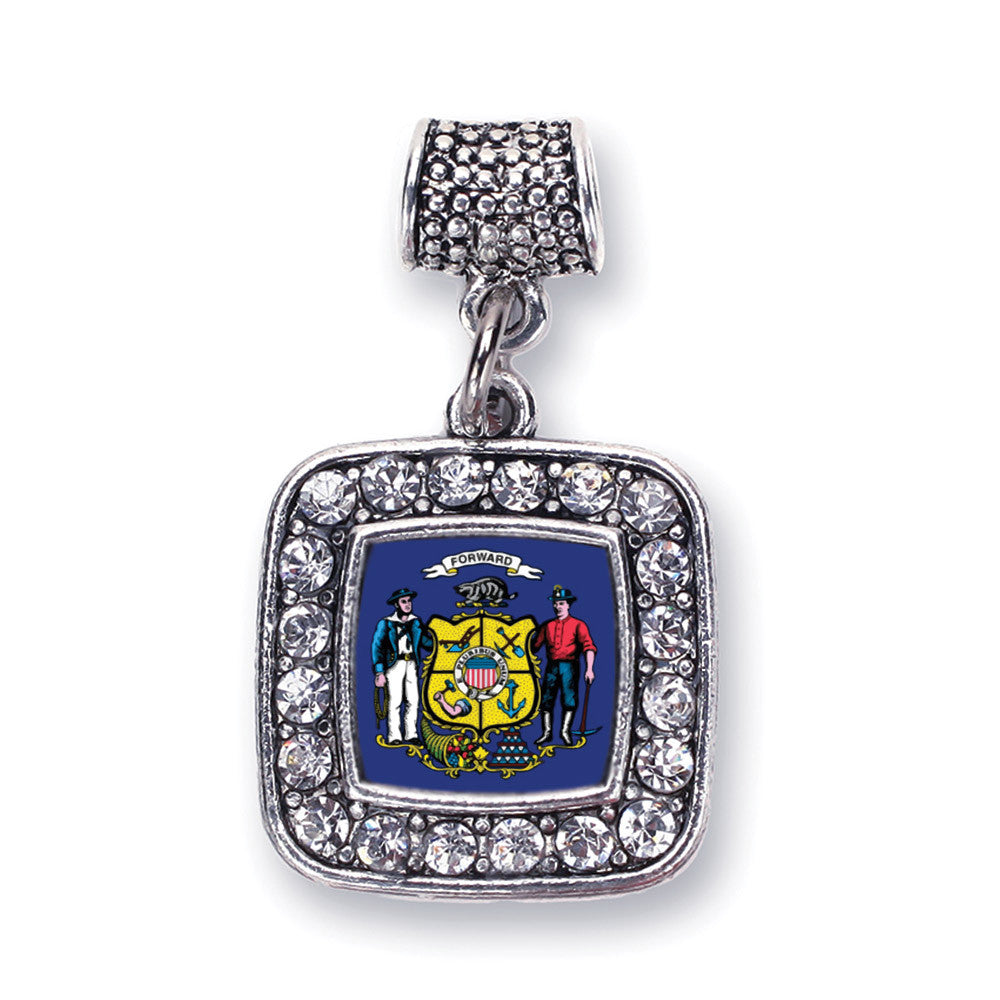 Wisconsin Flag Square Charm