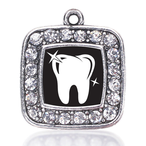 Shiny Tooth Square Charm