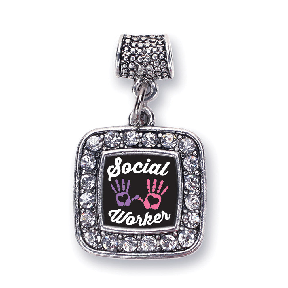 Social Worker Square Charm