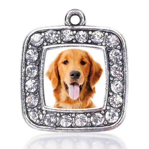 The Golden Retriever Square Charm