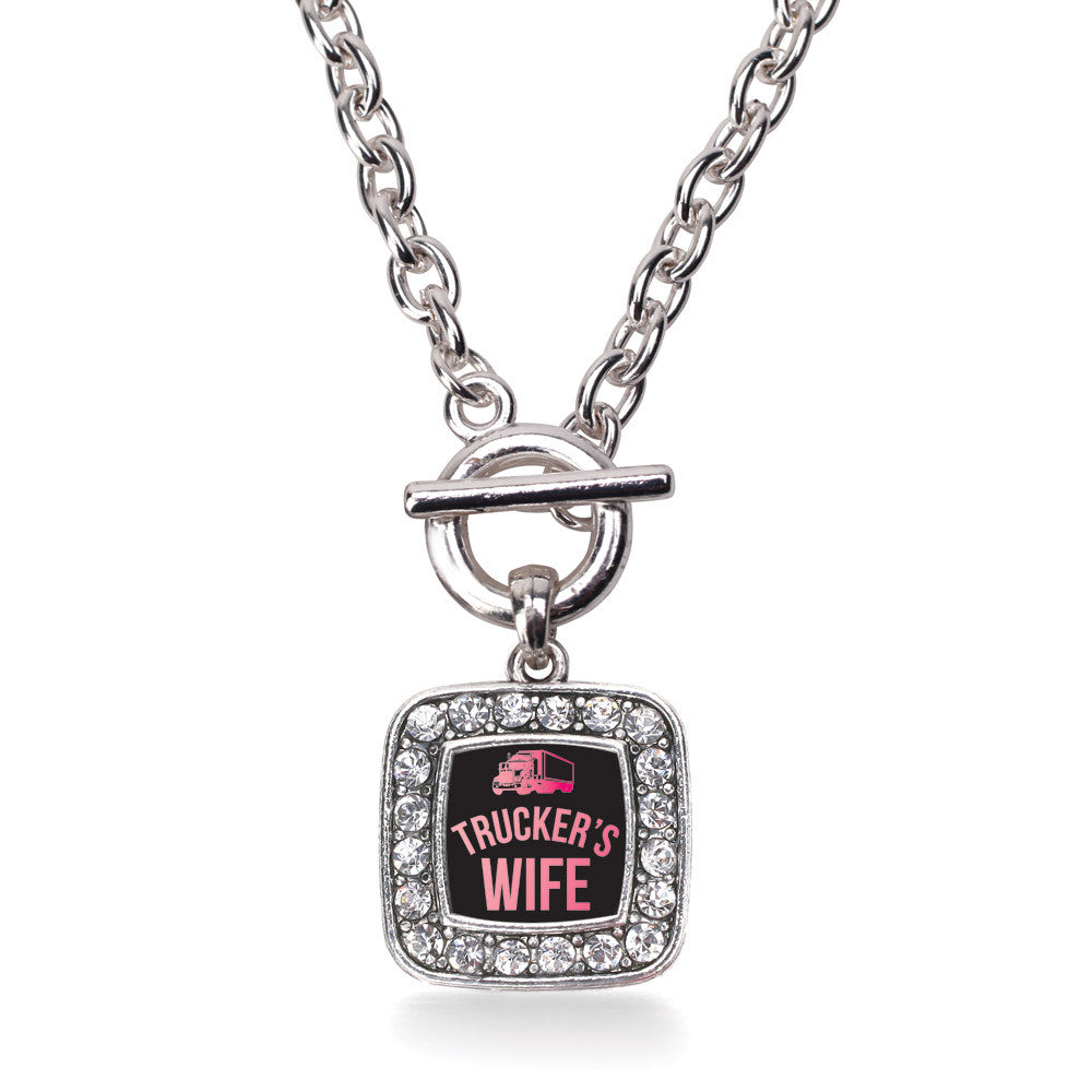 Trucker's Wife Square Charm
