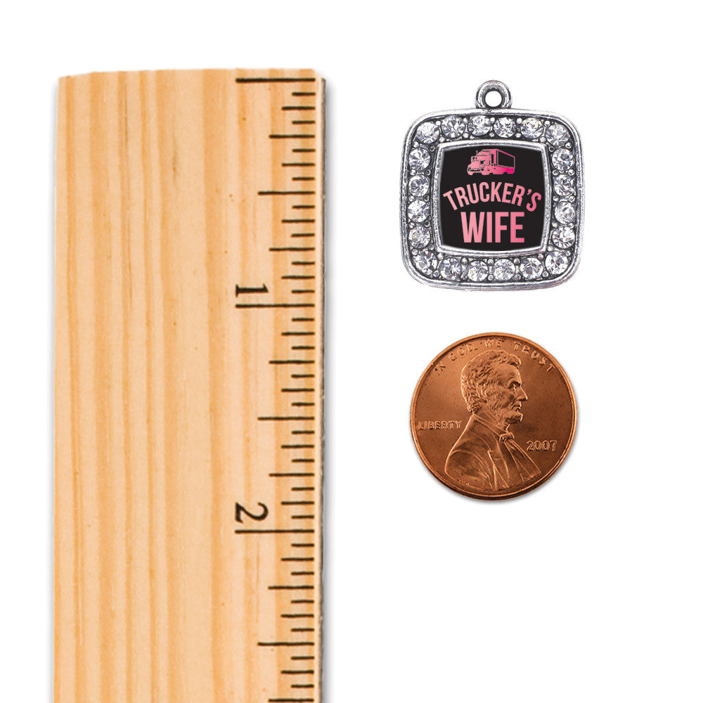 Trucker's Wife Square Charm