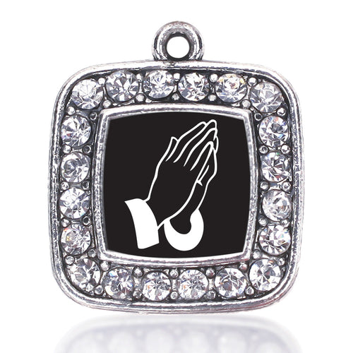 Praying Hands Square Charm