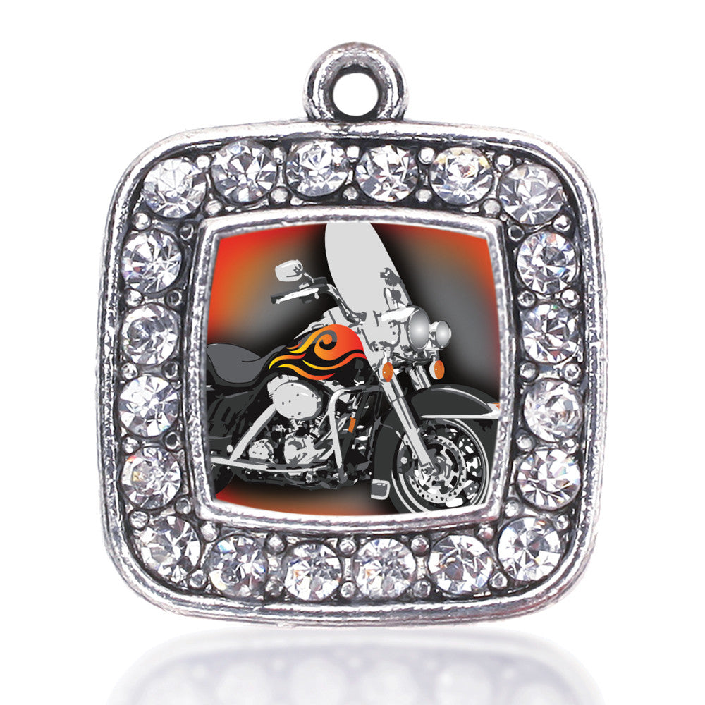Motorcycle Lovers Square Charm