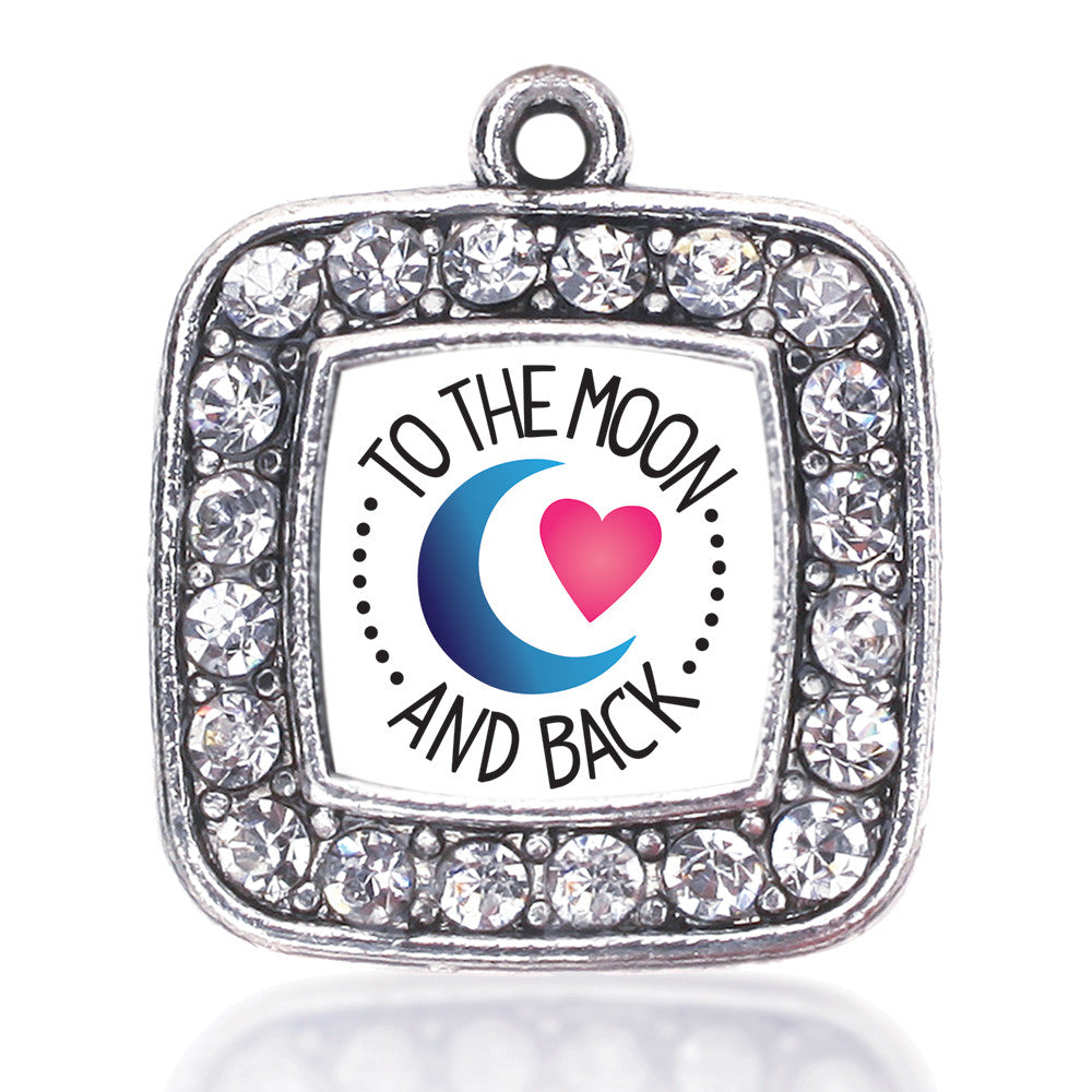 To The Moon And Back Square Charm