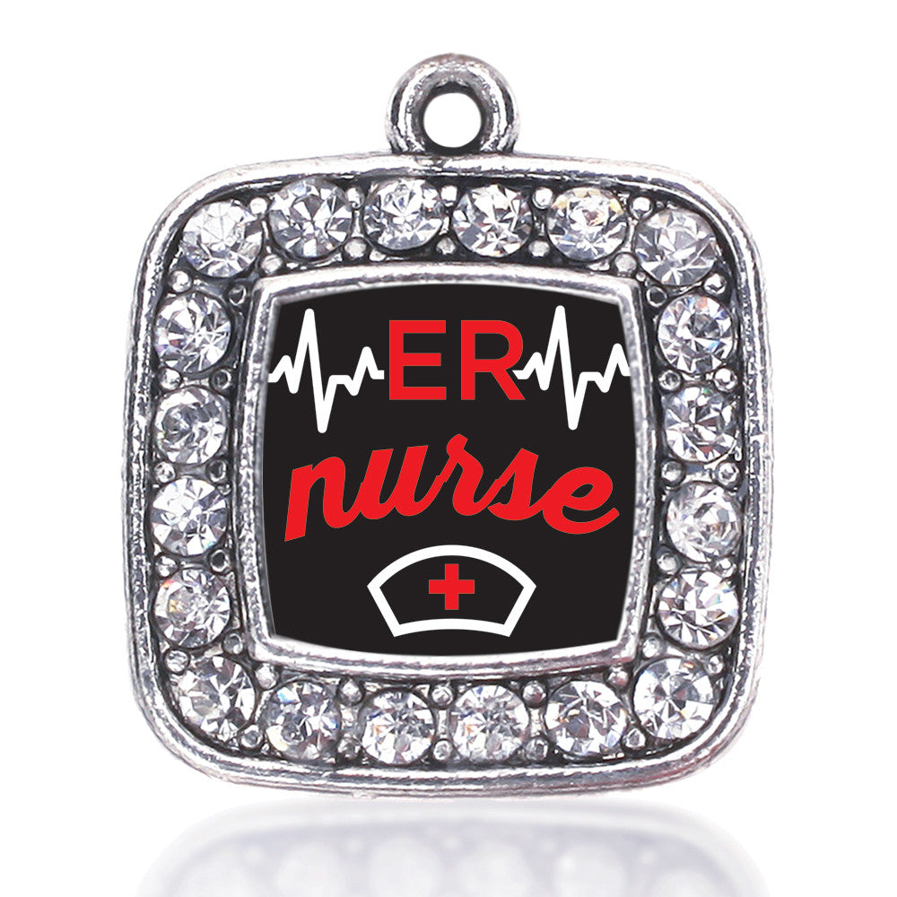 ER Nurse Square Charm