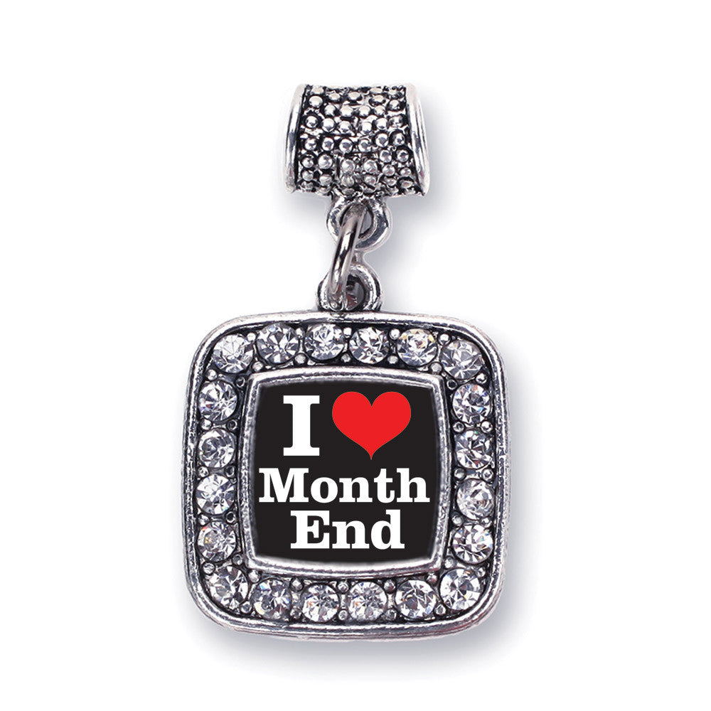 I Love Months End Accountant Square Charm