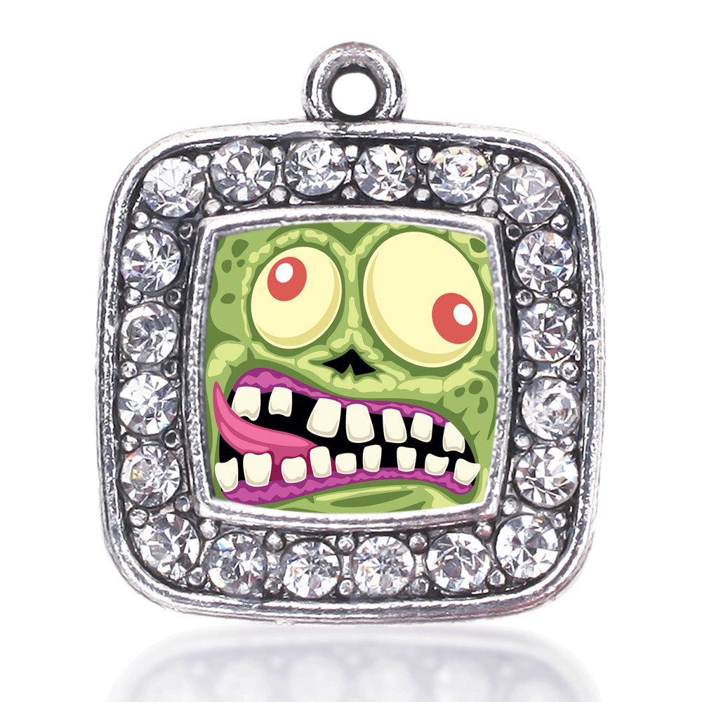 Hungry Zombie Square Charm