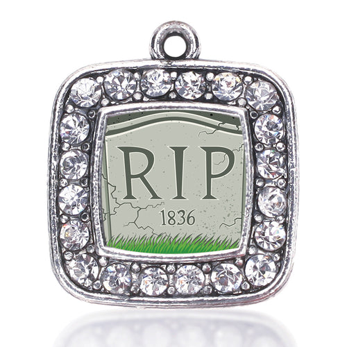 Tomb Stone Square Charm