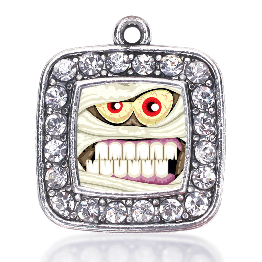 Angry Mummy Square Charm