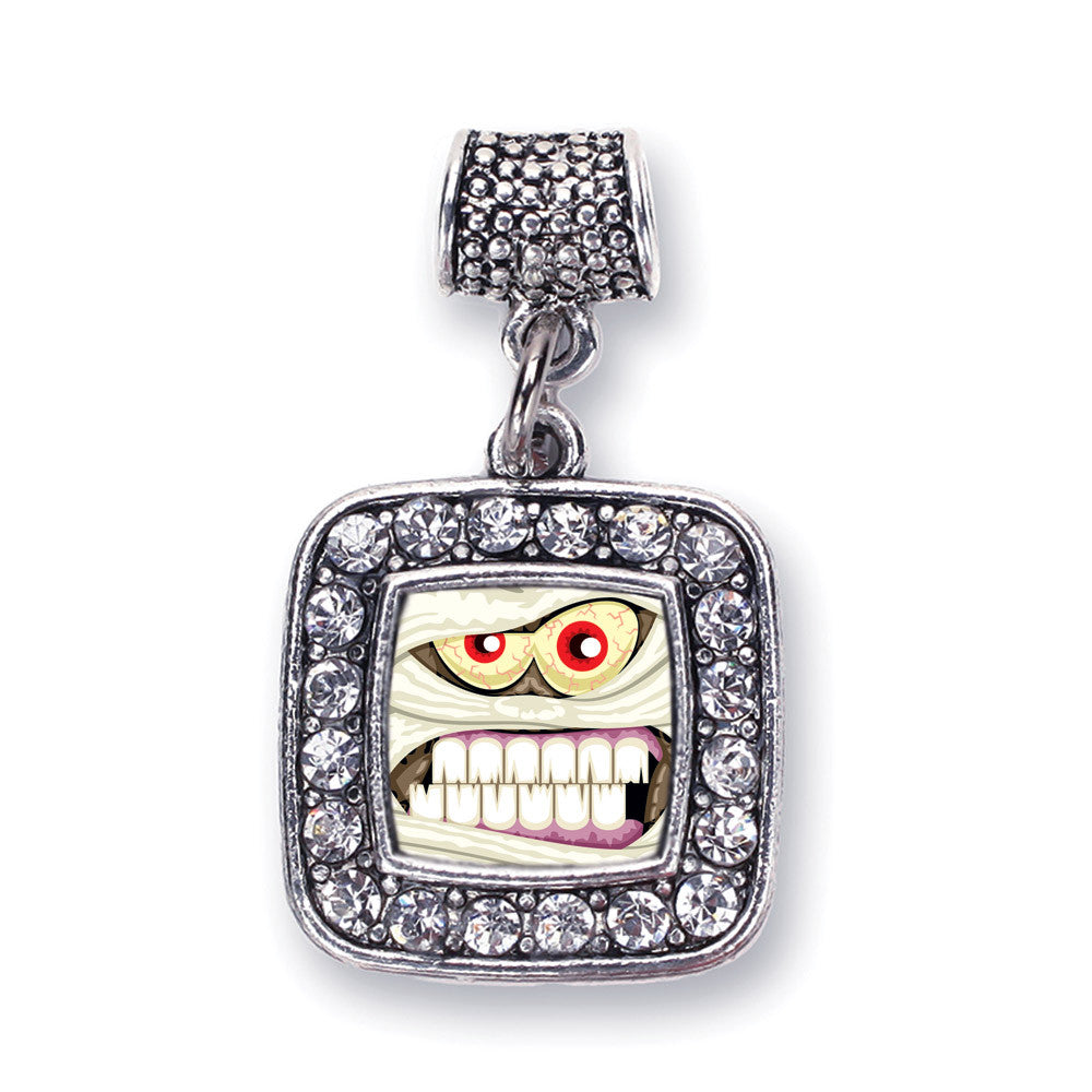 Angry Mummy Square Charm