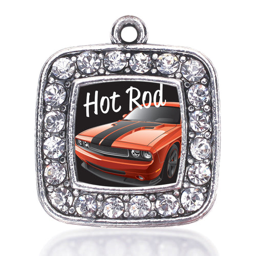 Hot Rod Square Charm