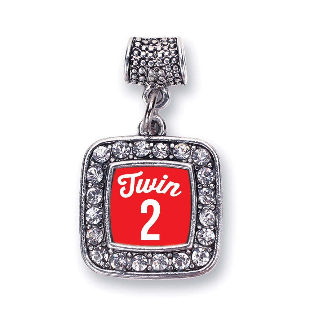 Twin Two Square Charm