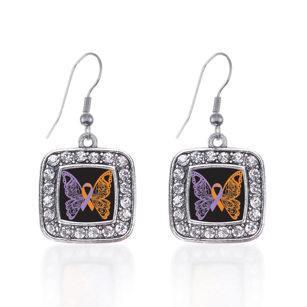 Psoriasis Awareness Butterfly Square Charm