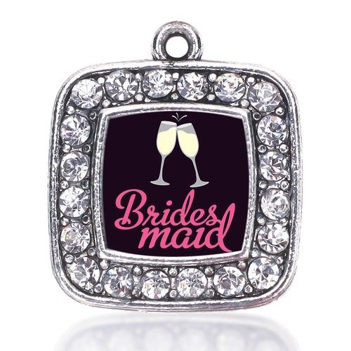 Bridesmaid Square Charm