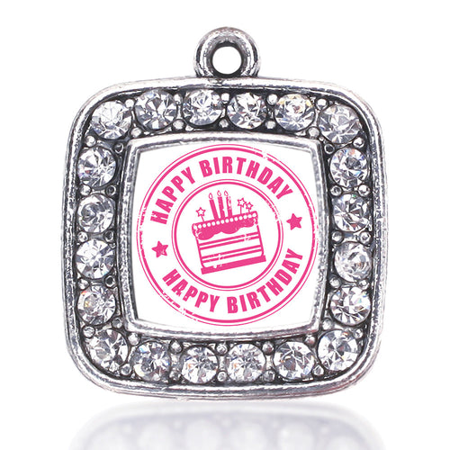 Happy Birthday Square Charm