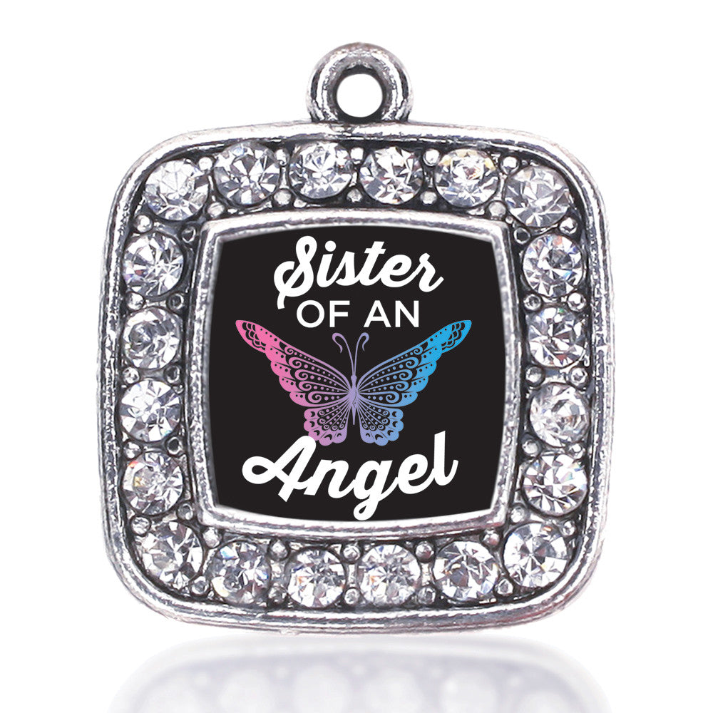 Sister Of An Angel Square Charm