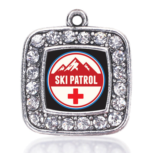 Ski Patrol Square Charm