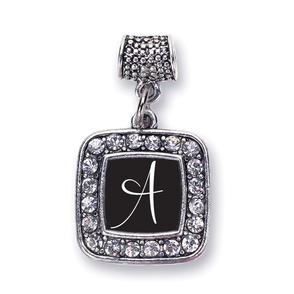 My Script Initials - Letter A Square Charm