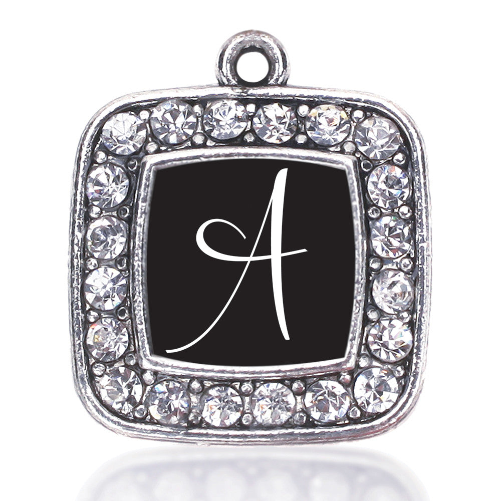 My Script Initials - Letter A Square Charm