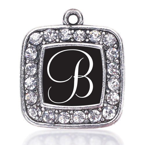 My Script Initials - Letter B Square Charm