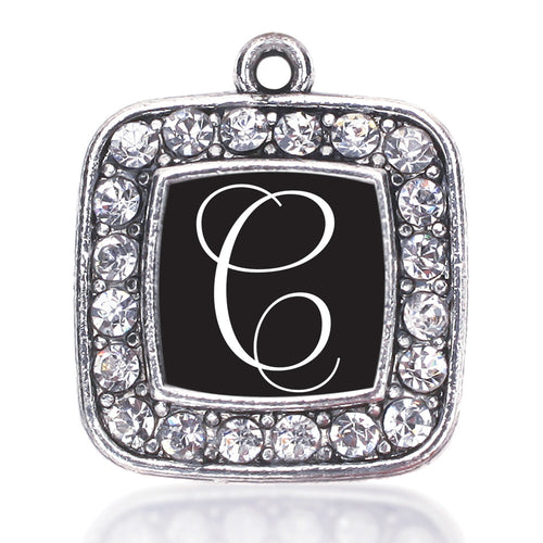 My Script Initials - Letter C Square Charm
