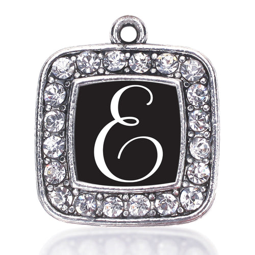 My Script Initials - Letter E Square Charm