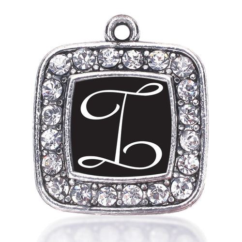 My Script Initials - Letter I Square Charm