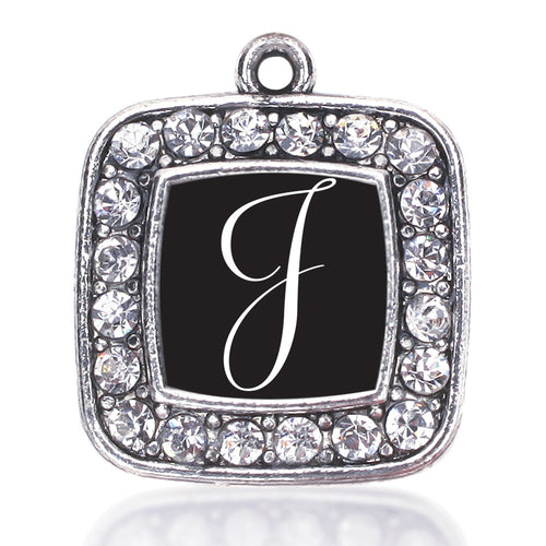 My Script Initials - Letter J Square Charm
