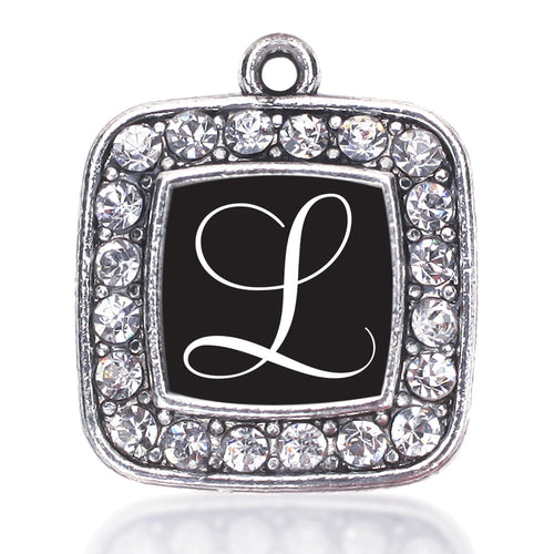My Script Initials - Letter L Square Charm
