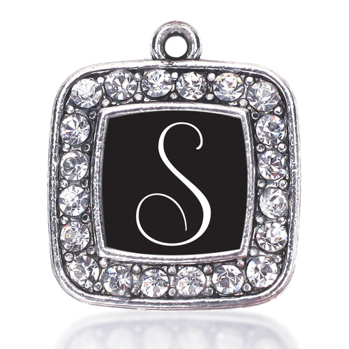 My Script Initials - Letter S Square Charm