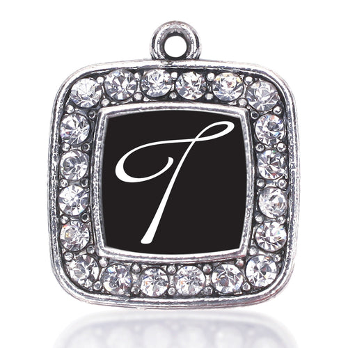 My Script Initials - Letter T Square Charm