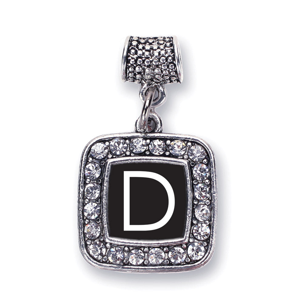 My Initials - Letter D Square Charm