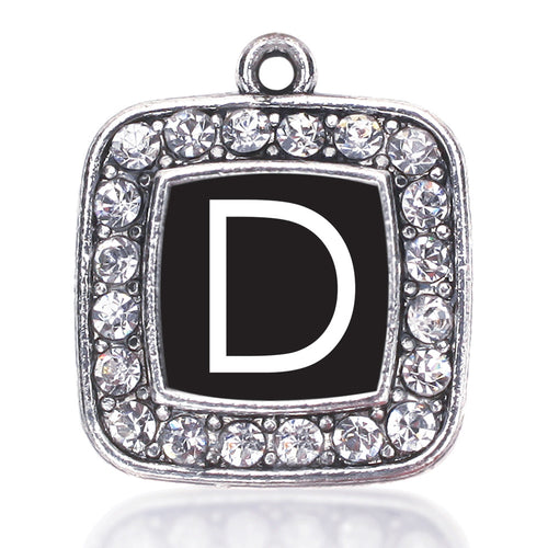 My Initials - Letter D Square Charm