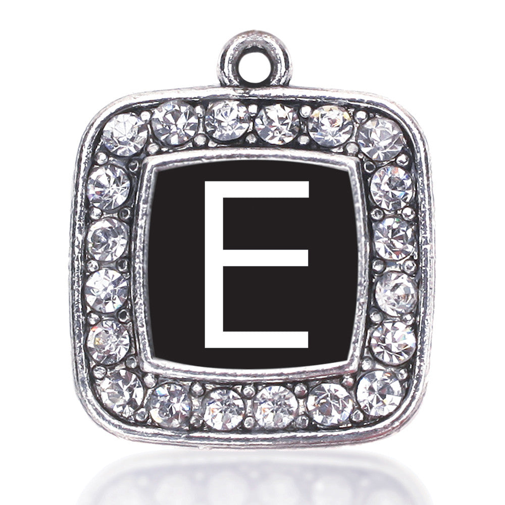 My Initials - Letter E Square Charm