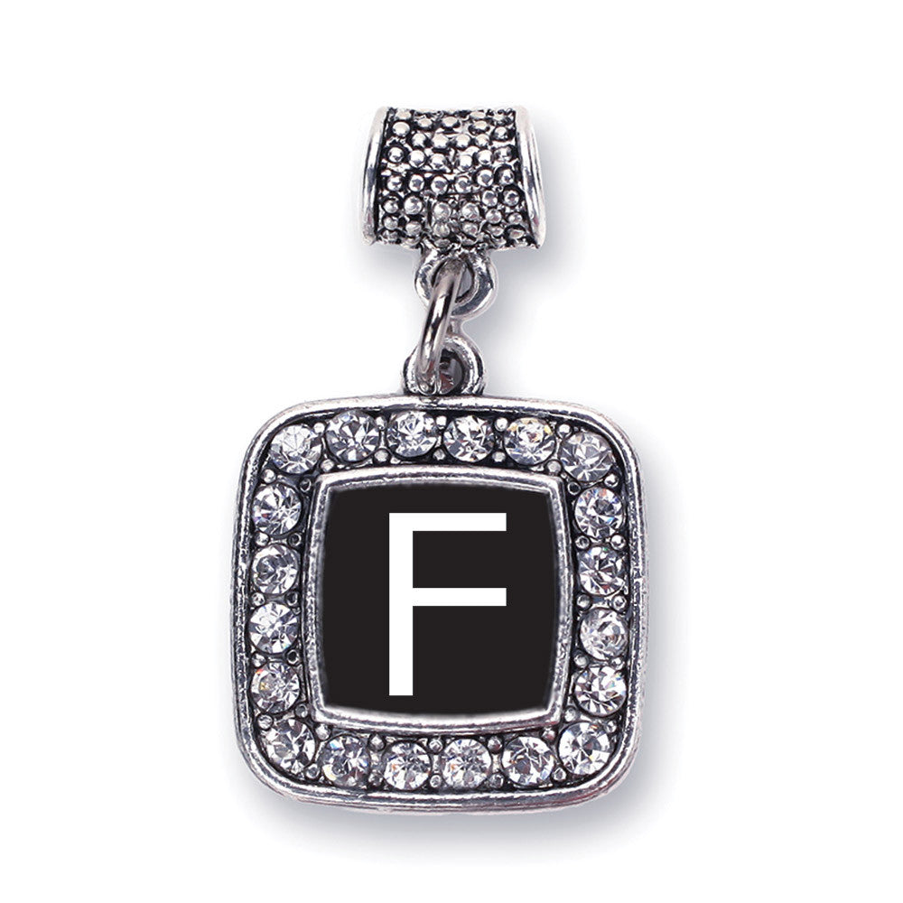 My Initials - Letter F Square Charm