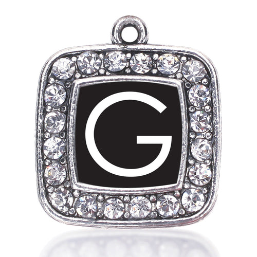 My Initials - Letter G Square Charm