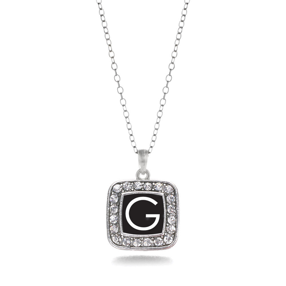 My Initials - Letter G Square Charm