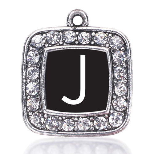 My Initials - Letter J Square Charm